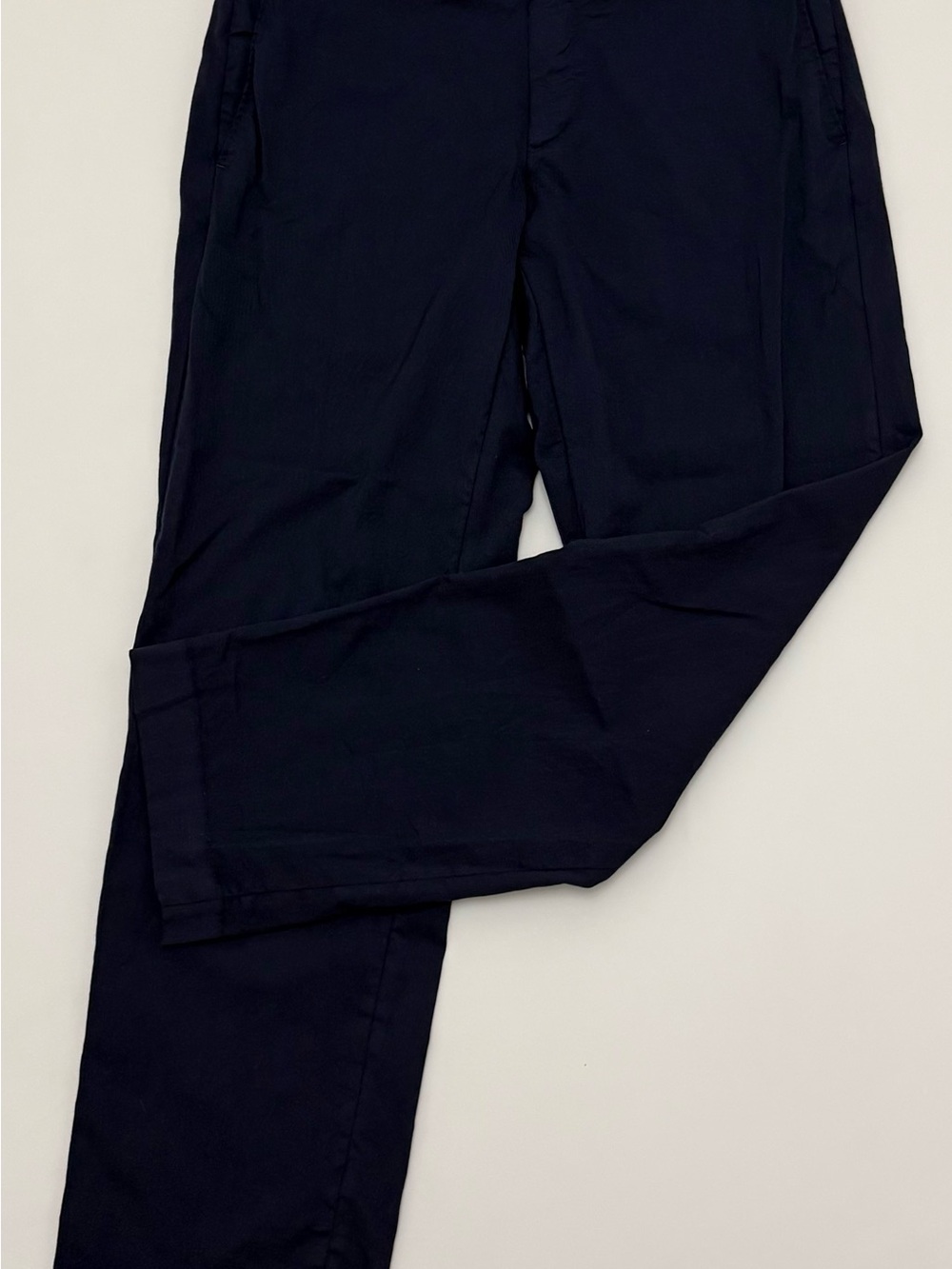 Zanella Parker Men's Dress Pants Size 32 Navy Blue Wool Blend Flat Front Italy